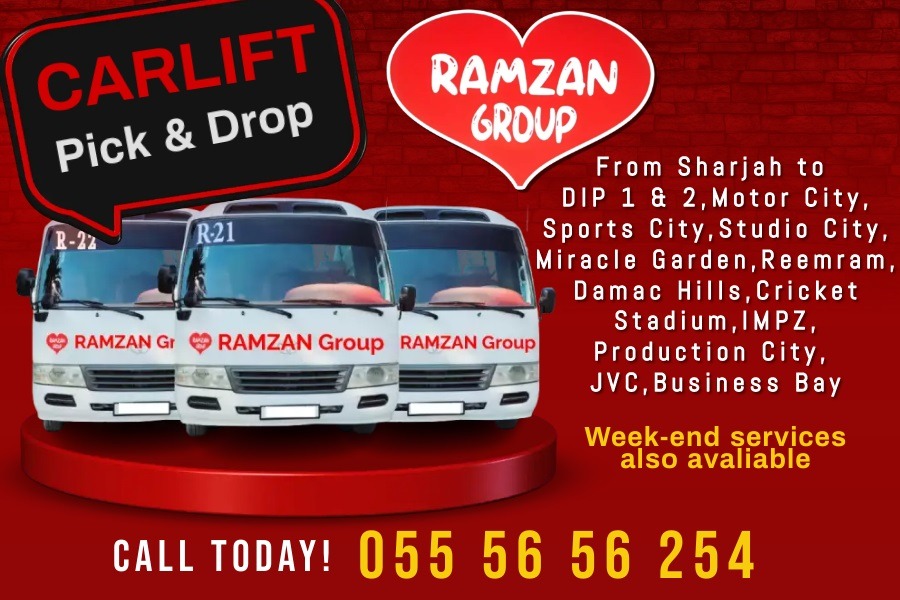 Sharjah to DIP CARLIFT 971 55 56 56 254